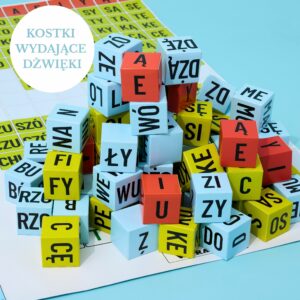 Kostki Sylabowe do nauki czytania, wydające dźwięki