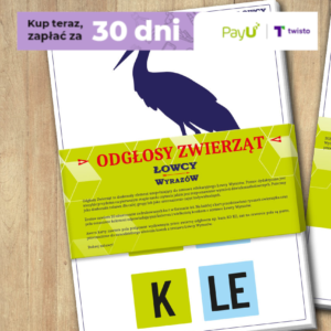 Odgłosy Zwierząt  - karty do nauki czytania metodą sylabową
